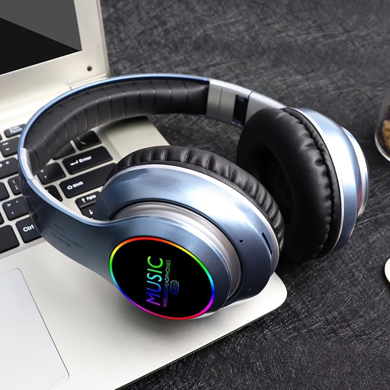 Cordless LED Illuminated Over Ear Headphones