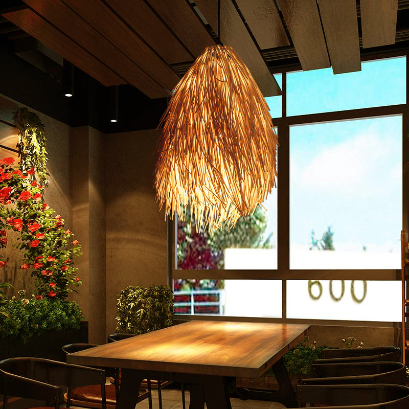 Natural Woven Pendant Lamp - Luxicro