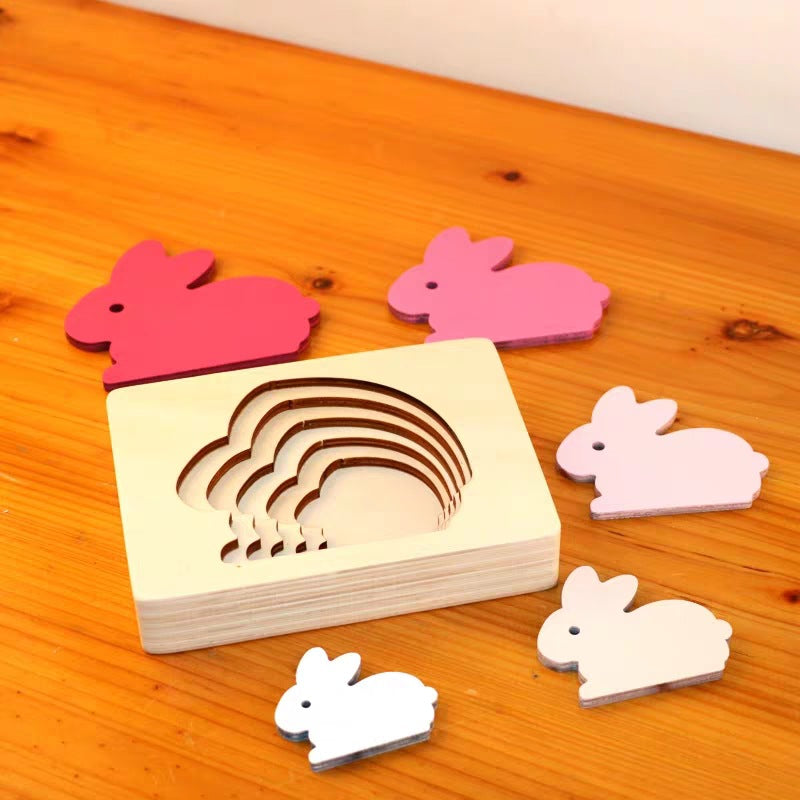 Colorful Wooden Kids Jigsaw Puzzle