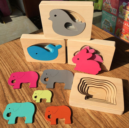 Colorful Wooden Kids Jigsaw Puzzle