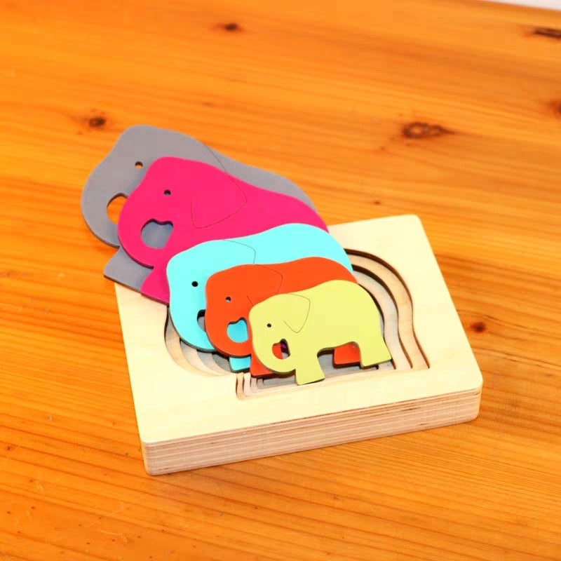Colorful Wooden Kids Jigsaw Puzzle