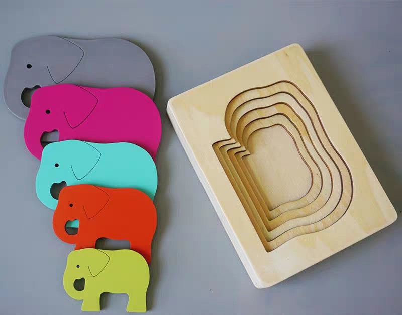 Colorful Wooden Kids Jigsaw Puzzle