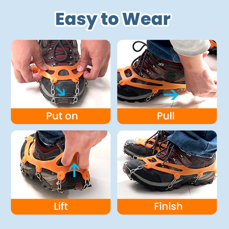 Anti Slip Snow Grips for Winter Walking Safety