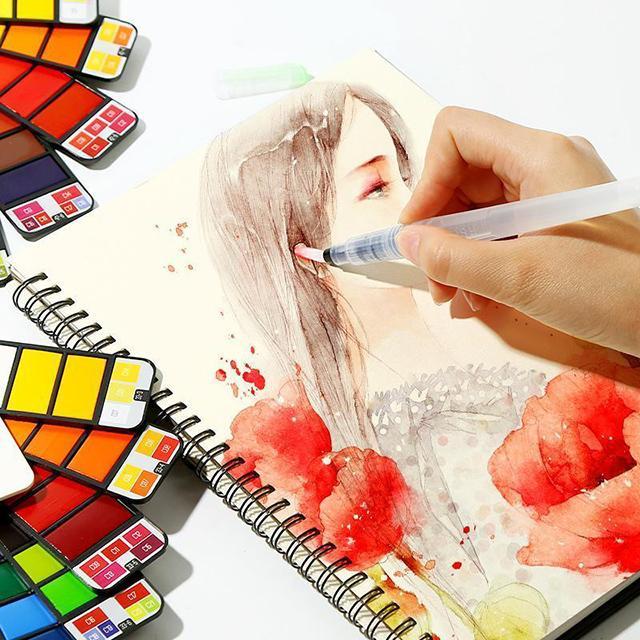 Compact Travel Watercolor Painting Set