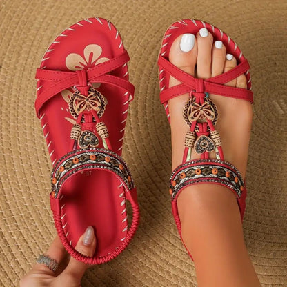 Glittery Fashion Butterfly Flip Flop Sandals