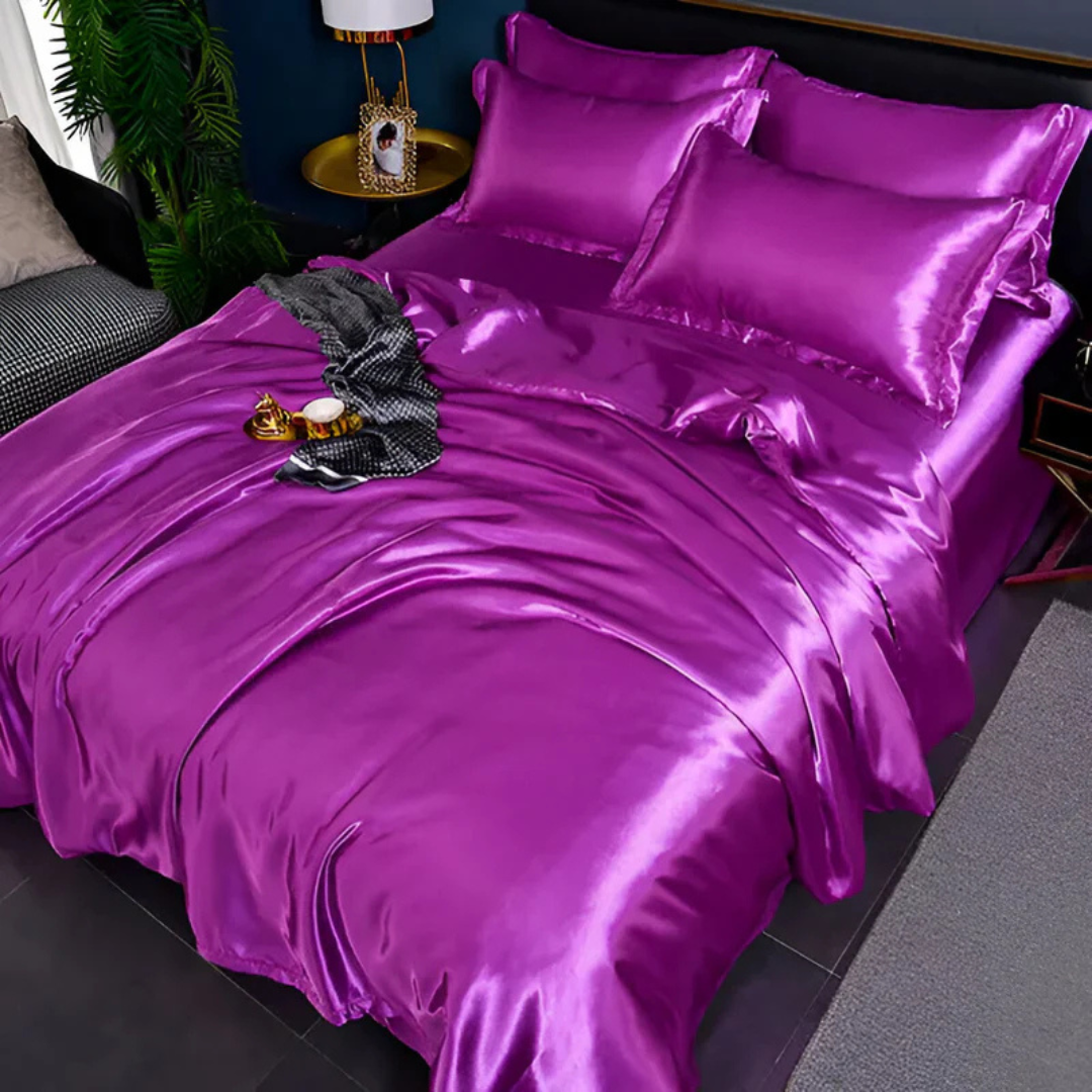 Luxurious Soft Silk Bed Sheet Set