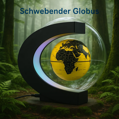 Sleek LED Globe Table Light with Metal Base