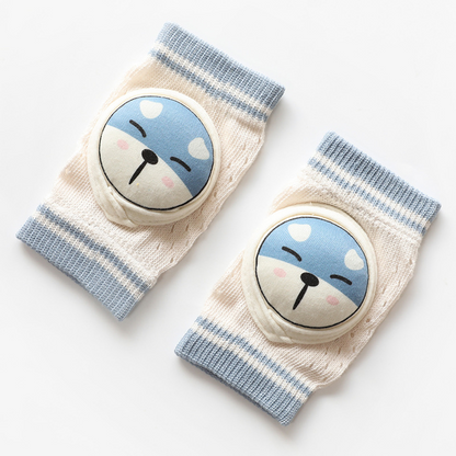 Cushioned Infant Knee Protectors for Crawling with Grip