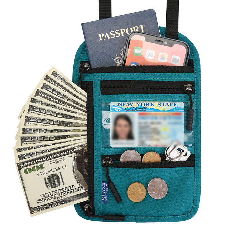 Secure Travel Wallet with RFID Passport Protector