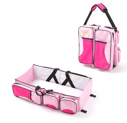 Compact Folding Infant Bed with Storage