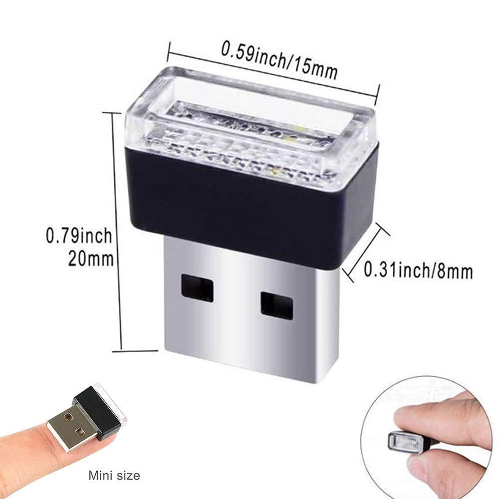 Compact Car USB Ambient Interior Light Lamp