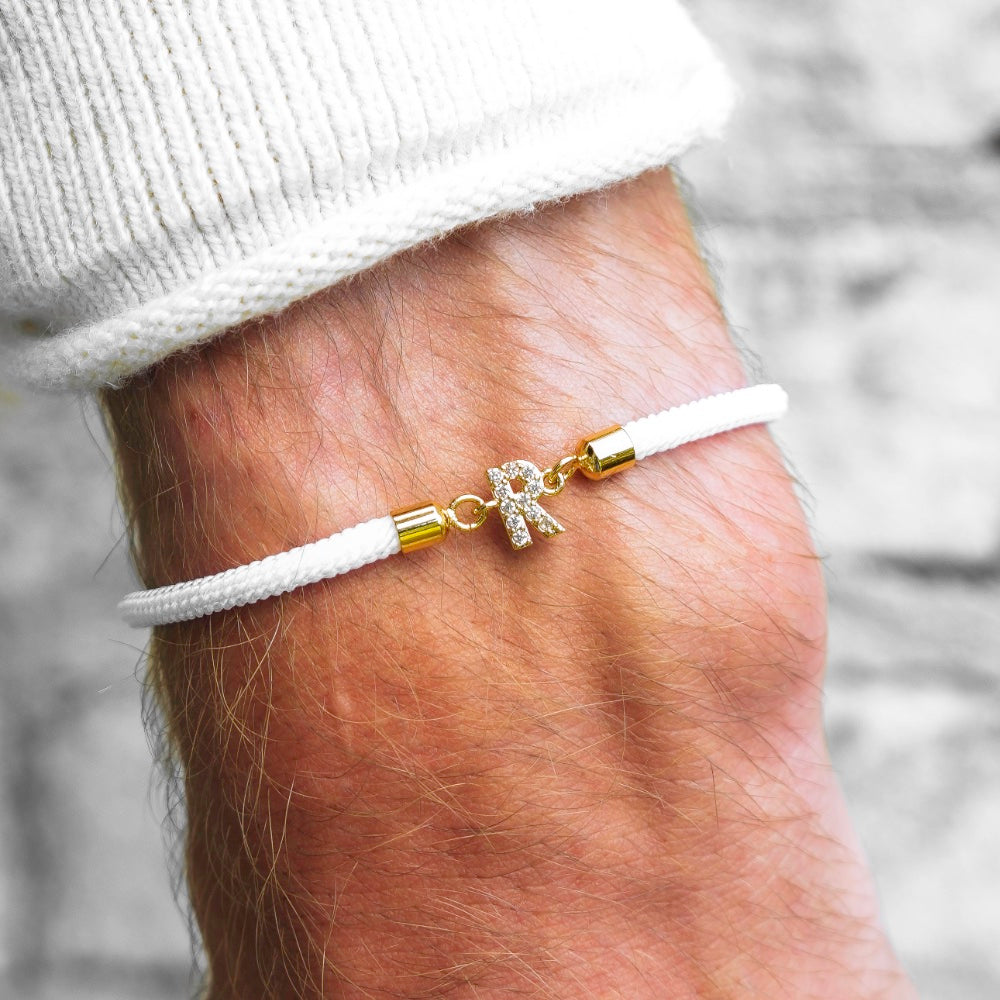 Custom Initial Letter Chain Bracelets