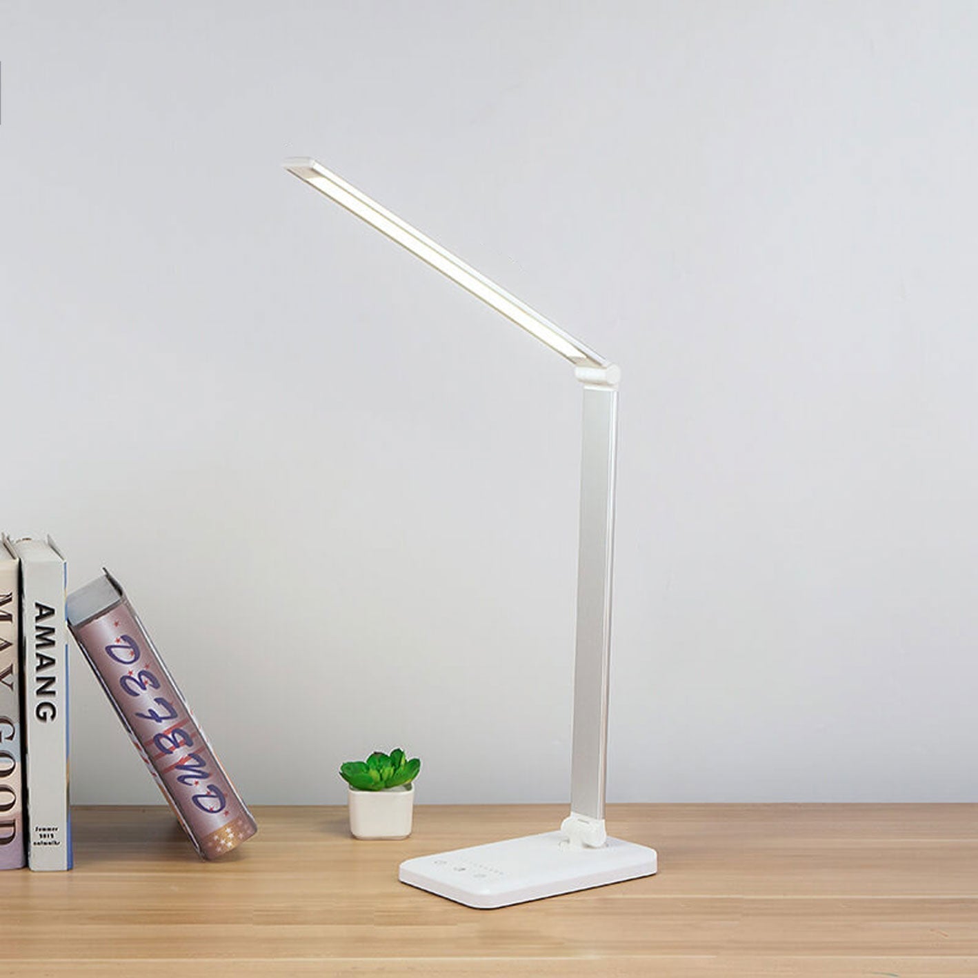 Slim Space Saving Dimmable Desk Lamp