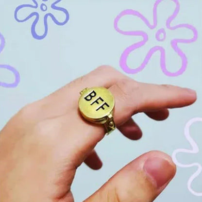 Best Friend Heart Shaped Ring