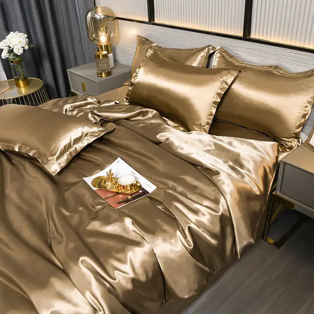 Luxurious Silk Feel Duvet Cover