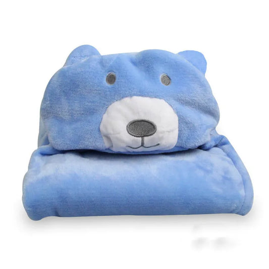 Cozy Kids Hooded Towel with Fun Animal Print - Luxicro
