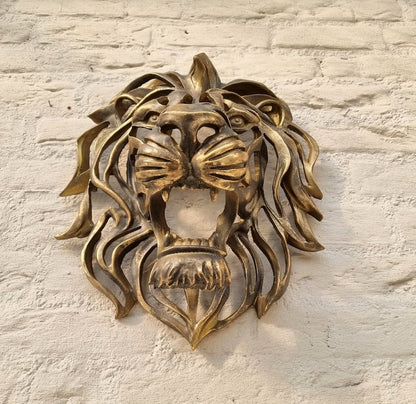 Big Lion Head Wall Decor Sculpture