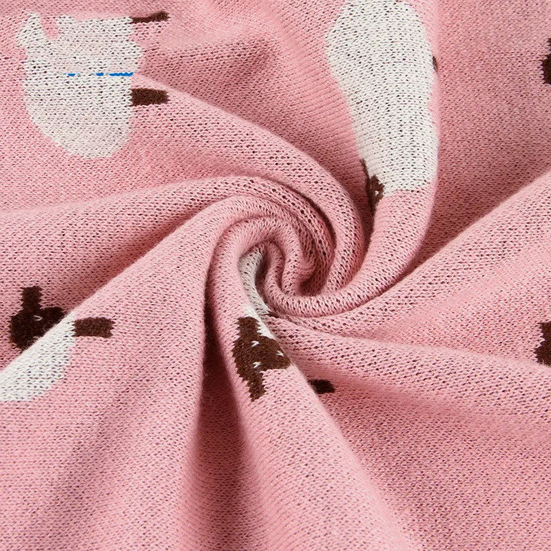 Cozy Baby Blanket with Sheep Design
