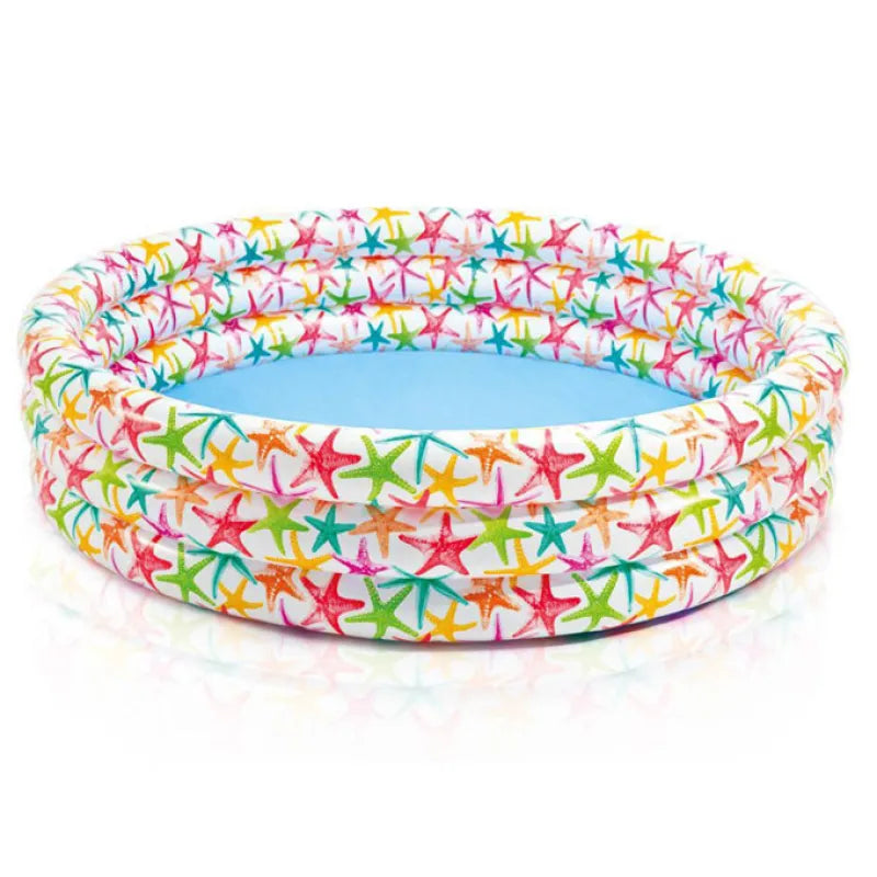 Bright Children's Blow Up Pool with Vibrant Sea Theme - Luxicro