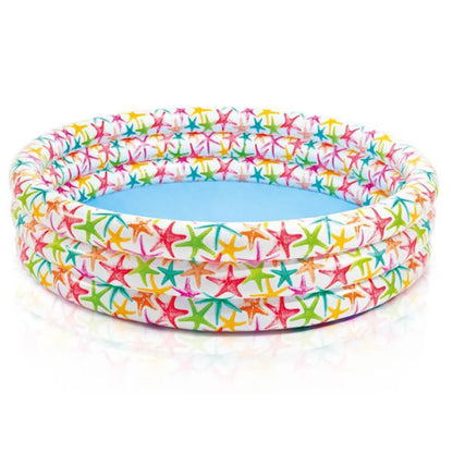 Bright Children's Blow Up Pool with Vibrant Sea Theme - Luxicro