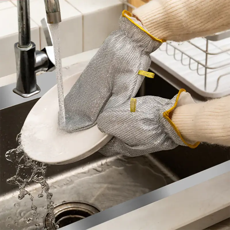 Durable Rubber Cleaning Work Gloves