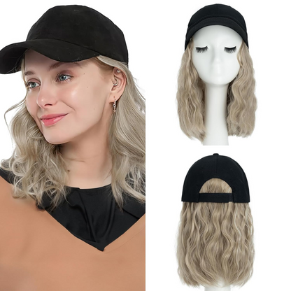 Durable Synthetic Curly Wig Cap Baseball Hat
