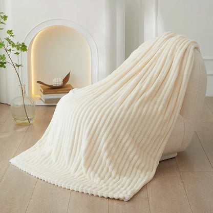 Cozy Colorful Fuzzy Blanket Throw