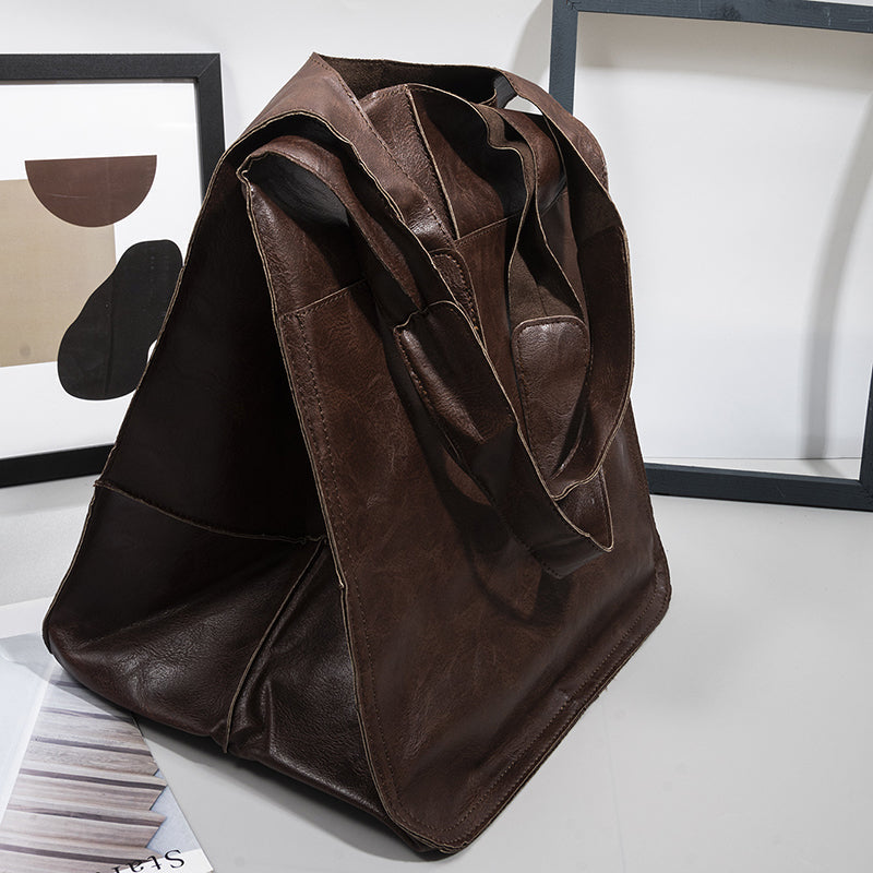 Big Genuine Leather Handbag for Ladies