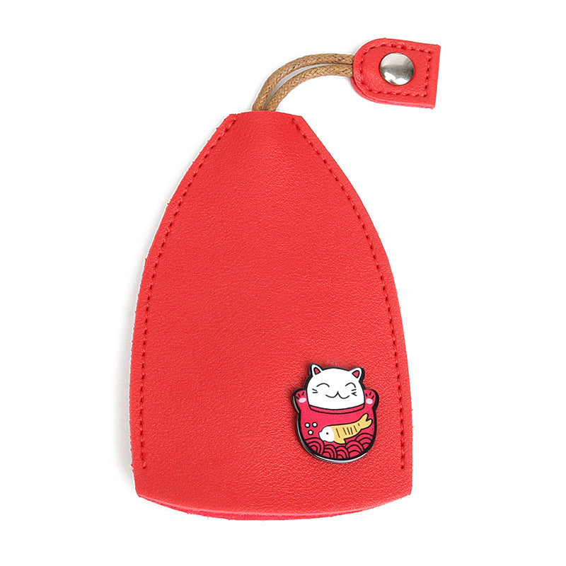 Vibrant Fruit Pattern Key Pouch