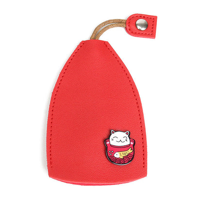 Vibrant Fruit Pattern Key Pouch