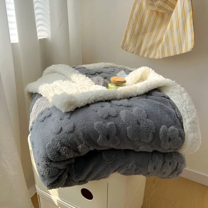 Soft Floral Cozy Throw Blanket