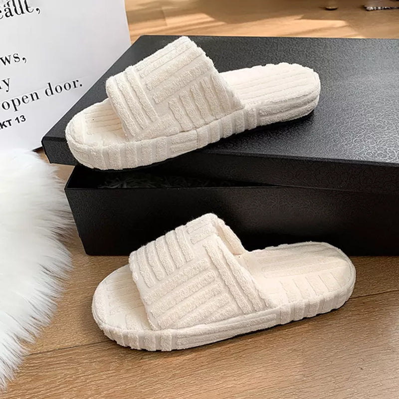 Plush Fuzzy Home Slippers