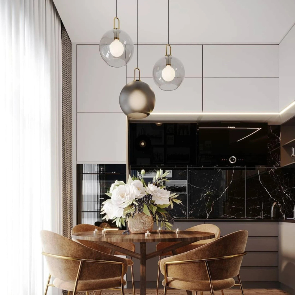Modern Glass Pendant Light for Kitchen Island