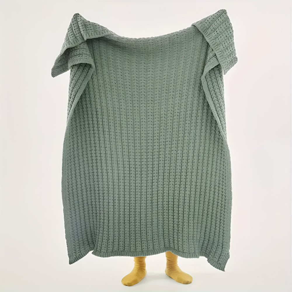 Cozy Thick Knitted Throw Blanket