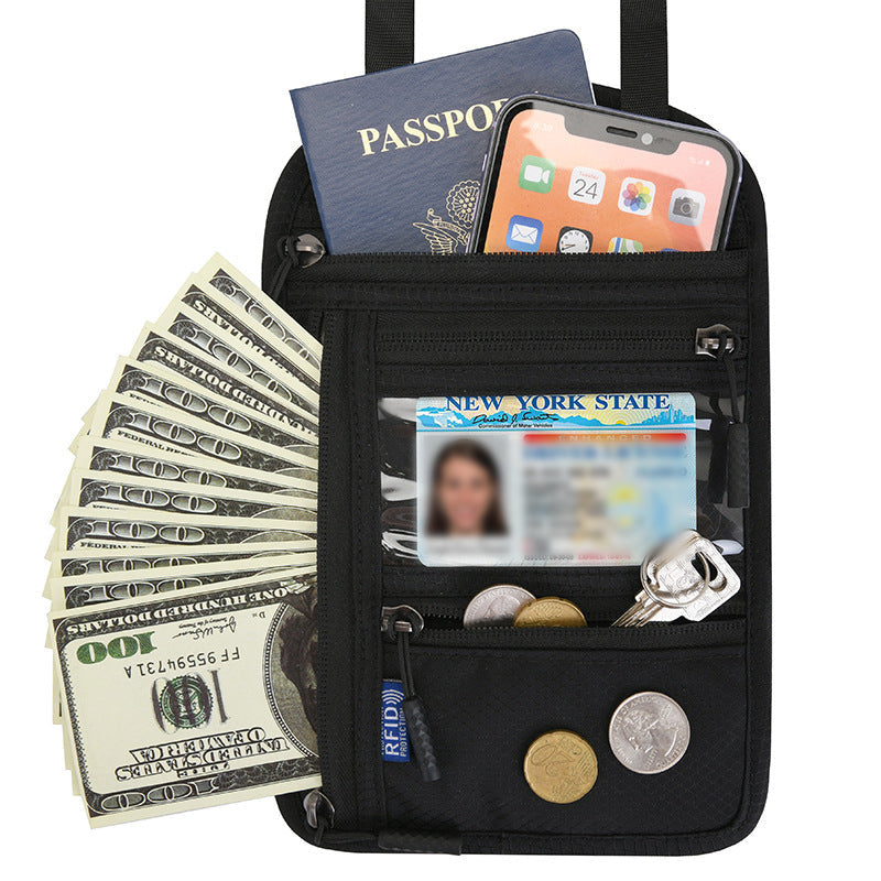 Secure Travel Wallet with RFID Passport Protector - Luxicro
