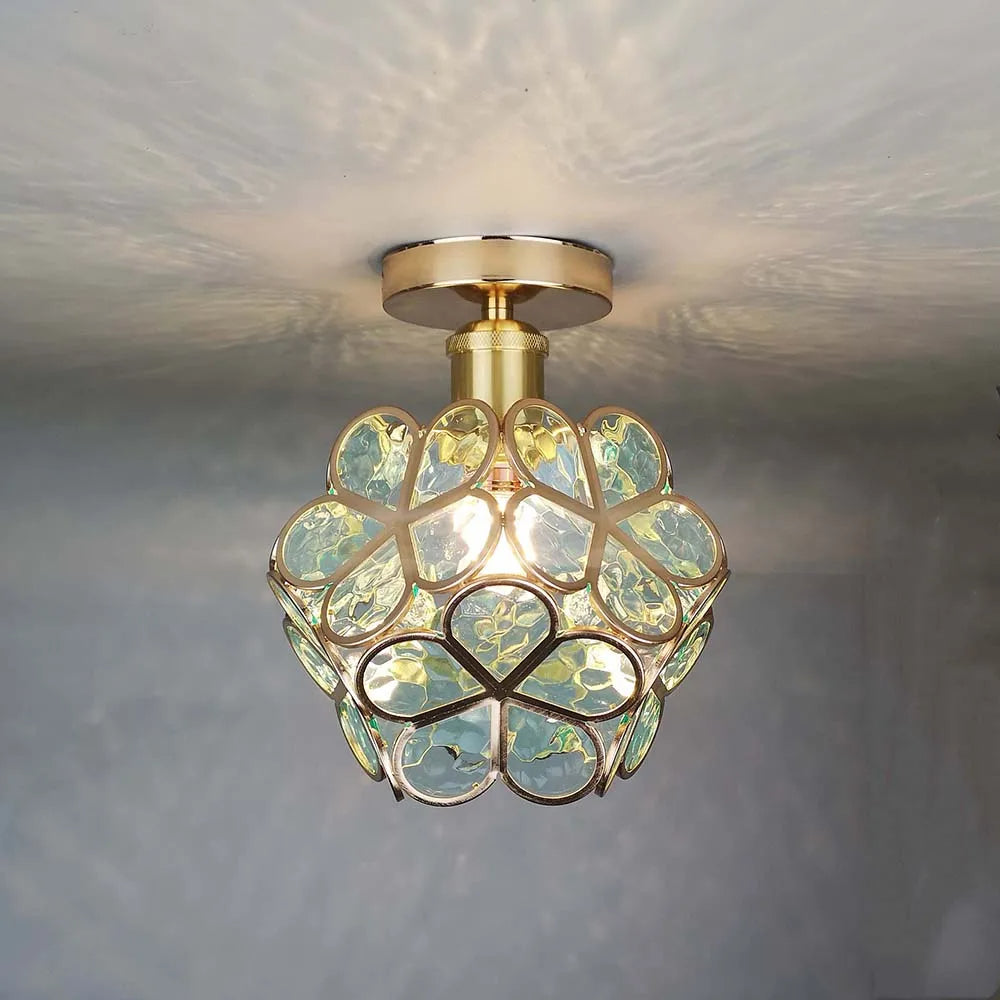 Beautiful Glass Pendant Lamp with Warm Lighting - Luxicro