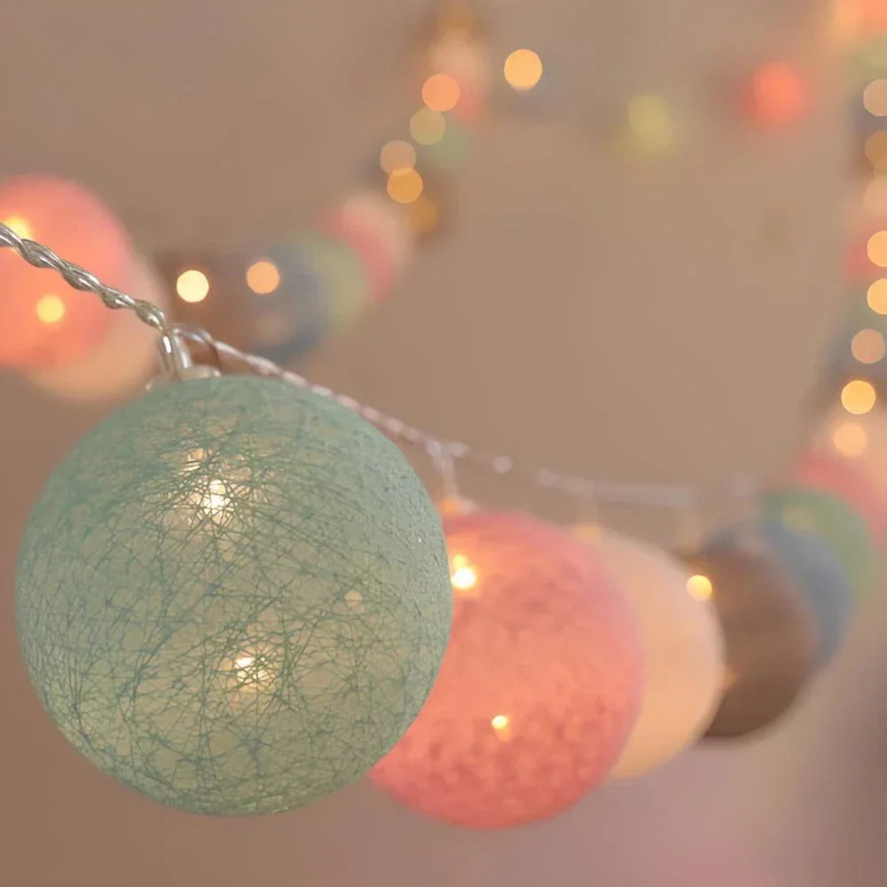 Soft Ivory Fairy Light String Decoration