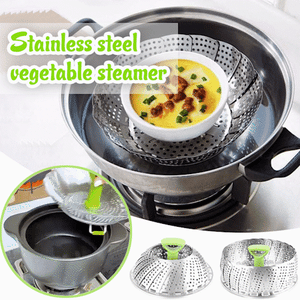 Portable Folding Food Steamer Basket - Luxicro