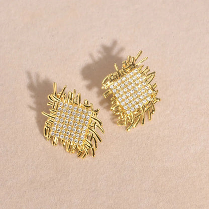 Fine 14k Gold Solitaire Diamond Earrings