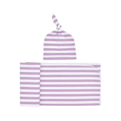 Cozy Baby Swaddle Set with Hat - Gentle Infant Wrap Blanket