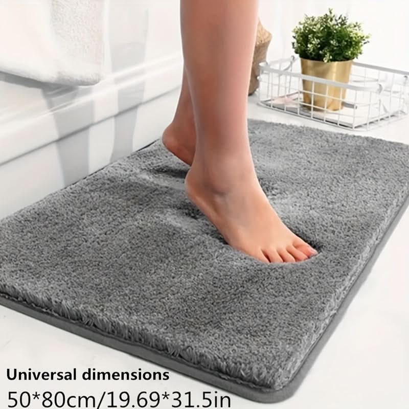 Plush Absorbent Bathroom Mat