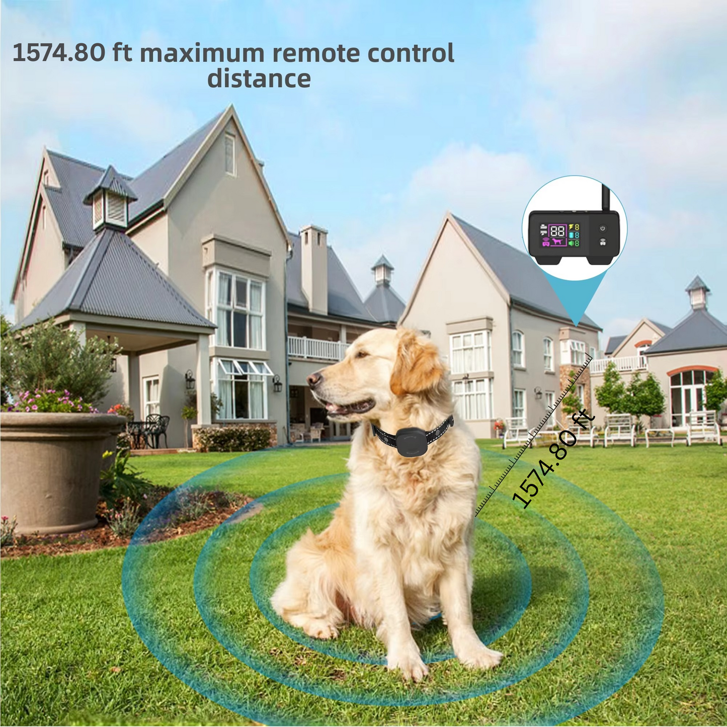 Easy Install Wireless Pet Fence System with Rechargeable Collar