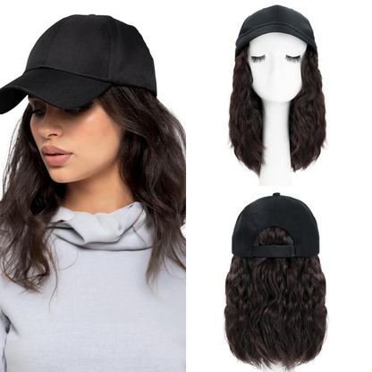 Durable Synthetic Curly Wig Cap Baseball Hat