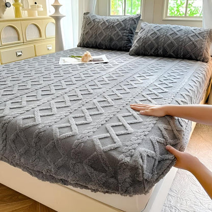 Luxurious Plush Fleece Bed Sheet Set