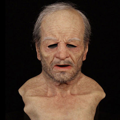 Authentic Rubber Costume Mask for Halloween Disguise