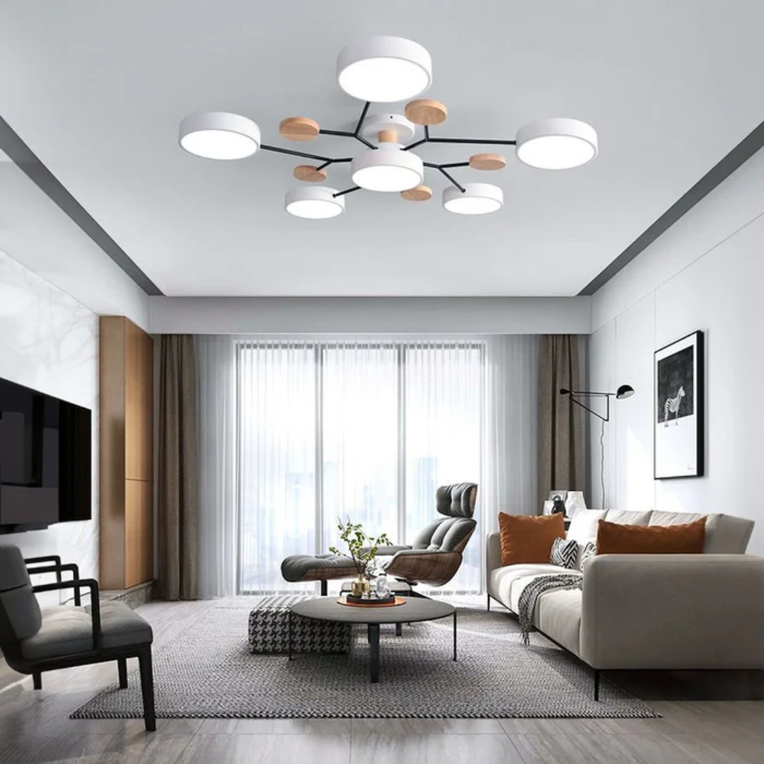 Modern Circular Overhead Lamp