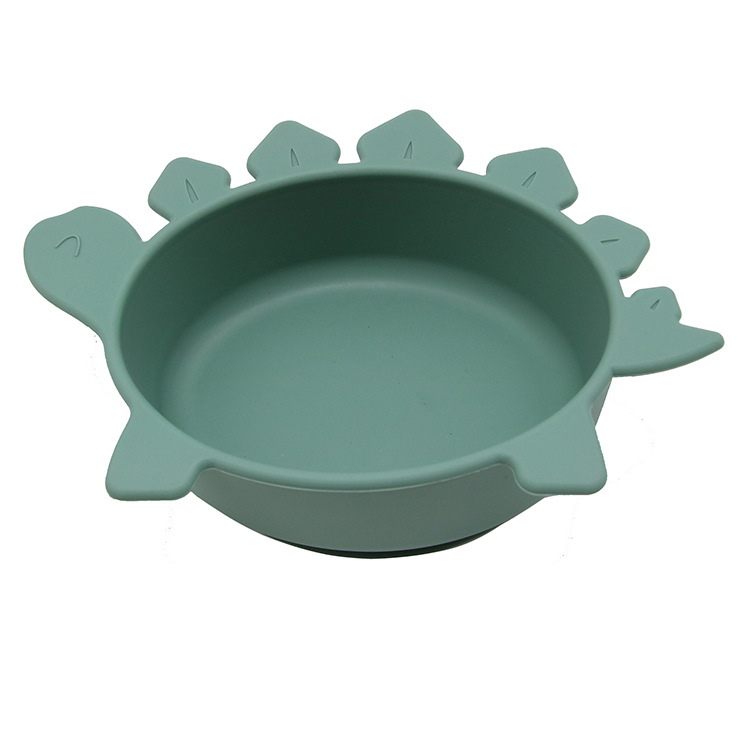 Cute Kids Dino Bowl with Grip Bottom