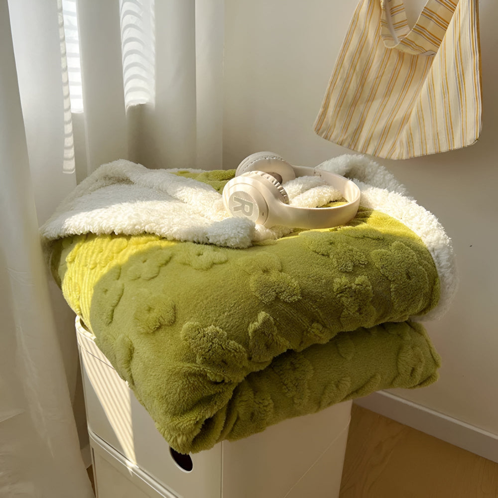 Soft Floral Cozy Throw Blanket
