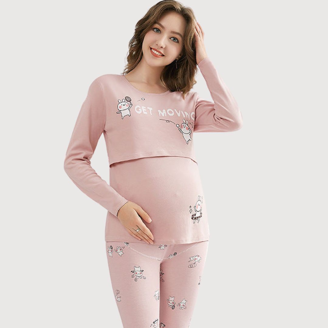 Cozy Maternity Night Dress for Lounging