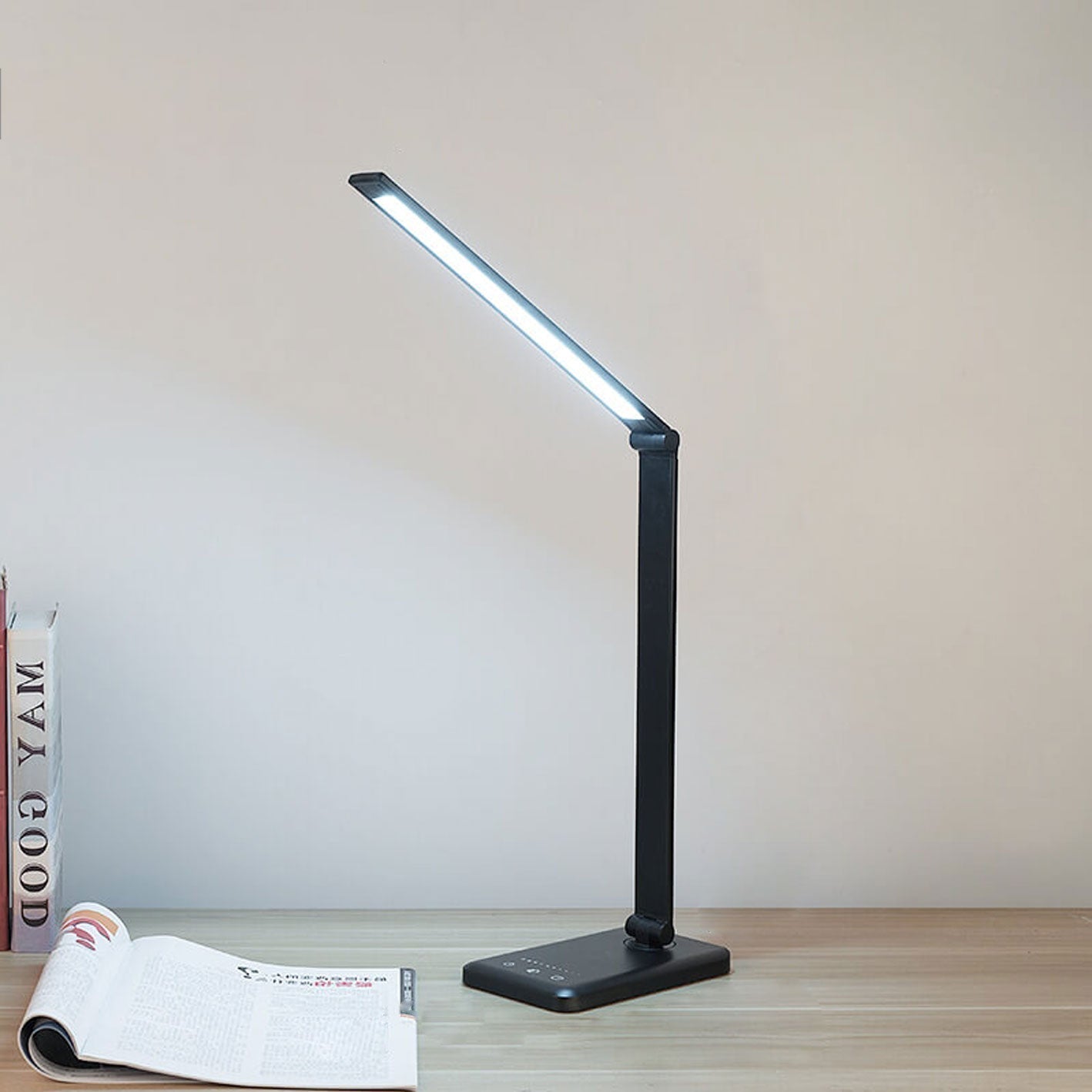 Modern Foldable LED Desk Light with Dimmer